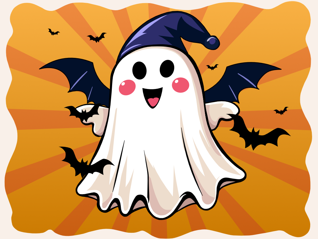 Cute-Ghost-Vectorgraphic